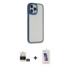 ieg™ iPhone 14 Pro Max Kılıf Eksen Doku Prime - Siyah Joko 5D Cam + Bilvis Titan Kamera Lens - GS