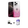 ieg™ iPhone 14 Pro Max Kılıf Eksen Minimal Özel Seri - Siyah Bilvis 5in1 3D Magic Cam Ekran Koruyucu + Bilvis Titan Kamera Lens - DNMR