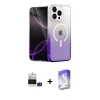 ieg™ iPhone 14 Pro Max Kılıf Eksen Minimal Özel Seri - Siyah Bilvis 5in1 3D Magic Cam Ekran Koruyucu + Bilvis Titan Kamera Lens - DNMR