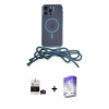 ieg™ iPhone 14 Pro Max Kılıf Eksen Özel Seri - Siyah Bilvis 5in1 3D Magic Cam Ekran Koruyucu + Bilvis Titan Kamera Lens - DNMR