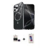 ieg™ iPhone 14 Pro Max Kılıf Kıvılcım Form Prime - Siyah Joko 5D Cam + Bilvis Titan Kamera Lens - SH