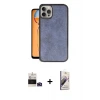 ieg™ iPhone 14 Pro Max Kılıf Kıvılcım Işık Serisi - Siyah Bilvis 3D Mat Cam Ekran Koruyucu + Bilvis Titan Kamera Lens - DNMR
