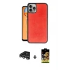 ieg™ iPhone 14 Pro Max Kılıf Kıvılcım Işık Serisi - Siyah Buffer Cam Ekran Koruyucu + Raze Metal Kamera Lens - GS