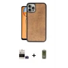 ieg™ iPhone 14 Pro Max Kılıf Kıvılcım Işık Serisi - Siyah Joko Magic 5D Hayalet Cam + Bilvis Titan Kamera Lens - DNMR