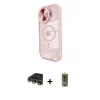 ieg™ iPhone 14 Pro Max Kılıf Kıvılcım Modern Koleksiyonu - Siyah Joko Magic 5D Hayalet Cam + Raze Metal Kamera Lens - GD