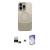 ieg™ iPhone 14 Pro Max Kılıf Kozmos Form Özel Seri - Siyah Bilvis 5in1 3D Magic Cam Ekran Koruyucu + Bilvis Titan Kamera Lens - DNMR