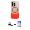 ieg™ iPhone 14 Pro Max Kılıf Kozmos Form Özel Seri - Siyah Bilvis 5in1 3D Magic Cam Ekran Koruyucu + Bilvis Titan Kamera Lens - DNMR