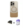 ieg™ iPhone 14 Pro Max Kılıf Kozmos Form Özel Seri - Siyah Bilvis 5in1 3D Magic Cam Ekran Koruyucu + Raze Metal Kamera Lens - GD