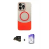 ieg™ iPhone 14 Pro Max Kılıf Kozmos Form Özel Seri - Siyah Bilvis 5in1 3D Magic Cam Ekran Koruyucu + Raze Metal Kamera Lens - GD