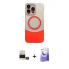 ieg™ iPhone 14 Pro Max Kılıf Kozmos Form Özel Seri - Siyah Bilvis 5in1 5D Magic Hayalet Cam Ekran Koruyucu + Bilvis Titan Kamera Lens - GD