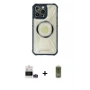 ieg™ iPhone 14 Pro Max Kılıf Kutup Modern - Siyah Joko Magic 5D Hayalet Cam + Bilvis Titan Kamera Lens - GD