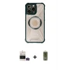 ieg™ iPhone 14 Pro Max Kılıf Kutup Modern - Siyah Joko Magic 5D Hayalet Cam + Bilvis Titan Kamera Lens - GD