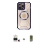 ieg™ iPhone 14 Pro Max Kılıf Kutup Modern - Siyah Joko Magic 5D Hayalet Cam + Bilvis Titan Kamera Lens - GD
