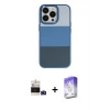 ieg™ iPhone 14 Pro Max Kılıf Kutup Özel Seri - Siyah Bilvis 5in1 3D Magic Cam Ekran Koruyucu + Bilvis Titan Kamera Lens - DNMR
