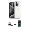 ieg™ iPhone 14 Pro Max Kılıf Nova Asil Prime - Siyah 360 Mat Full Body Arka Koruyucu + Bilvis Titan Kamera Lens - DNMR