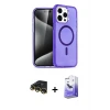 ieg™ iPhone 14 Pro Max Kılıf Nova Asil Prime - Siyah Bilvis 5in1 5D Magic Hayalet Cam Ekran Koruyucu + Raze Metal Kamera Lens - GD