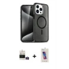 ieg™ iPhone 14 Pro Max Kılıf Nova Asil Prime - Siyah Joko 5D Cam + Bilvis Titan Kamera Lens - GD