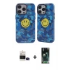 ieg™ iPhone 14 Pro Max Kılıf Nova Doku Koleksiyonu - Şeffaf 360 Full Body Arka Koruyucu + Bilvis Titan Kamera Lens - SH