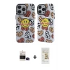 ieg™ iPhone 14 Pro Max Kılıf Nova Doku Koleksiyonu - Siyah Mat Seramik Nano Ekran Koruyucu + Bilvis Titan Kamera Lens - SH
