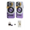 ieg™ iPhone 14 Pro Max Kılıf Nova Doku Koleksiyonu - Siyah Mat Seramik Nano Ekran Koruyucu + Bilvis Titan Kamera Lens - SH