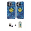 ieg™ iPhone 14 Pro Max Kılıf Nova Doku Koleksiyonu - Siyah Polymer Nano Ekran Koruyucu + Bilvis Titan Kamera Lens - DNMR