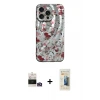 ieg™ iPhone 14 Pro Max Kılıf Nova Doku Prime - Siyah 6D Mat Seramik Hayalet Nano Ekran Koruyucu + Bilvis Titan Kamera Lens - GD