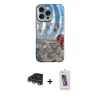 ieg™ iPhone 14 Pro Max Kılıf Nova Doku Prime - Siyah Joko 5D Cam + Raze Metal Kamera Lens - GS