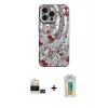 ieg™ iPhone 14 Pro Max Kılıf Nova Doku Prime - Siyah Polymer Nano Ekran Koruyucu + Bilvis Titan Kamera Lens - GD