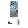 ieg™ iPhone 14 Pro Max Kılıf Nova Doku Prime - Siyah Polymer Nano Ekran Koruyucu + Bilvis Titan Kamera Lens - GD