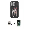 ieg™ iPhone 14 Pro Max Kılıf Nova Form Koleksiyonu - Şeffaf 360 Full Body Arka Koruyucu + Bilvis Titan Kamera Lens - DNMR