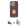 ieg™ iPhone 14 Pro Max Kılıf Nova Form Koleksiyonu - Şeffaf Royal Nano Ekran Koruyucu + Bilvis Titan Kamera Lens - GS