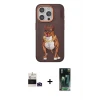 ieg™ iPhone 14 Pro Max Kılıf Nova Form Koleksiyonu - Siyah 360 Mat Full Body Arka Koruyucu + Bilvis Titan Kamera Lens - DNMR