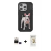 ieg™ iPhone 14 Pro Max Kılıf Nova Form Koleksiyonu - Siyah Mat Seramik Nano Ekran Koruyucu + Bilvis Titan Kamera Lens - DNMR