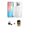 ieg™ iPhone 14 Pro Max Kılıf Nova Işık Koleksiyonu - Siyah Buffer Cam Ekran Koruyucu + Bilvis Titan Kamera Lens - DNMR