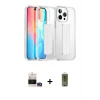 ieg™ iPhone 14 Pro Max Kılıf Nova Işık Koleksiyonu - Siyah Joko Magic 5D Hayalet Cam + Bilvis Titan Kamera Lens - GD