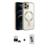 ieg™ iPhone 14 Pro Max Kılıf Nova Işık Özel Seri - Siyah Joko 5D Cam + Bilvis Titan Kamera Lens - DNMR