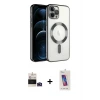 ieg™ iPhone 14 Pro Max Kılıf Nova Işık Özel Seri - Siyah Joko 5D Cam + Bilvis Titan Kamera Lens - DNMR