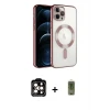ieg™ iPhone 14 Pro Max Kılıf Nova Işık Özel Seri - Siyah Joko Magic 5D Hayalet Cam + PVD Metal Kamera Lens - TU