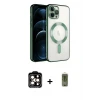 ieg™ iPhone 14 Pro Max Kılıf Nova Işık Özel Seri - Siyah Joko Magic 5D Hayalet Cam + PVD Metal Kamera Lens - TU