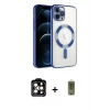 ieg™ iPhone 14 Pro Max Kılıf Nova Işık Özel Seri - Siyah Joko Magic 5D Hayalet Cam + PVD Metal Kamera Lens - TU