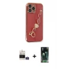 ieg™ iPhone 14 Pro Max Kılıf Nova Işık Prime - Siyah 360 Mat Full Body Arka Koruyucu + Bilvis Titan Kamera Lens - GS