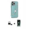 ieg™ iPhone 14 Pro Max Kılıf Nova Işık Prime - Siyah 360 Mat Full Body Arka Koruyucu + Bilvis Titan Kamera Lens - GS