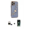 ieg™ iPhone 14 Pro Max Kılıf Nova Işık Prime - Siyah 360 Mat Full Body Arka Koruyucu + Bilvis Titan Kamera Lens - GS