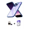 ieg™ iPhone 14 Pro Max Kılıf Nova Işık Serisi - Siyah Bilvis 5in1 3D Magic Cam Ekran Koruyucu + Bilvis Titan Kamera Lens - SH