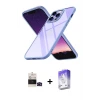 ieg™ iPhone 14 Pro Max Kılıf Nova Işık Serisi - Siyah Bilvis 5in1 3D Magic Cam Ekran Koruyucu + Bilvis Titan Kamera Lens - SH
