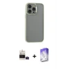 ieg™ iPhone 14 Pro Max Kılıf Nova Işık Serisi - Siyah Bilvis 5in1 3D Magic Cam Ekran Koruyucu + Bilvis Titan Kamera Lens - SH