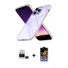 ieg™ iPhone 14 Pro Max Kılıf Nova Işık Serisi - Siyah Buffer Hayalet Cam Ekran Koruyucu + Bilvis Titan Kamera Lens - DNMR