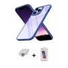 ieg™ iPhone 14 Pro Max Kılıf Nova Işık Serisi - Siyah Joko 5D Cam + Band Metal Kamera Lens - GS