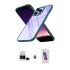 ieg™ iPhone 14 Pro Max Kılıf Nova Işık Serisi - Siyah Joko 5D Cam + Bilvis Titan Kamera Lens - SH