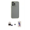 ieg™ iPhone 14 Pro Max Kılıf Nova Işık Serisi - Siyah Joko 5D Cam + Bilvis Titan Kamera Lens - SH